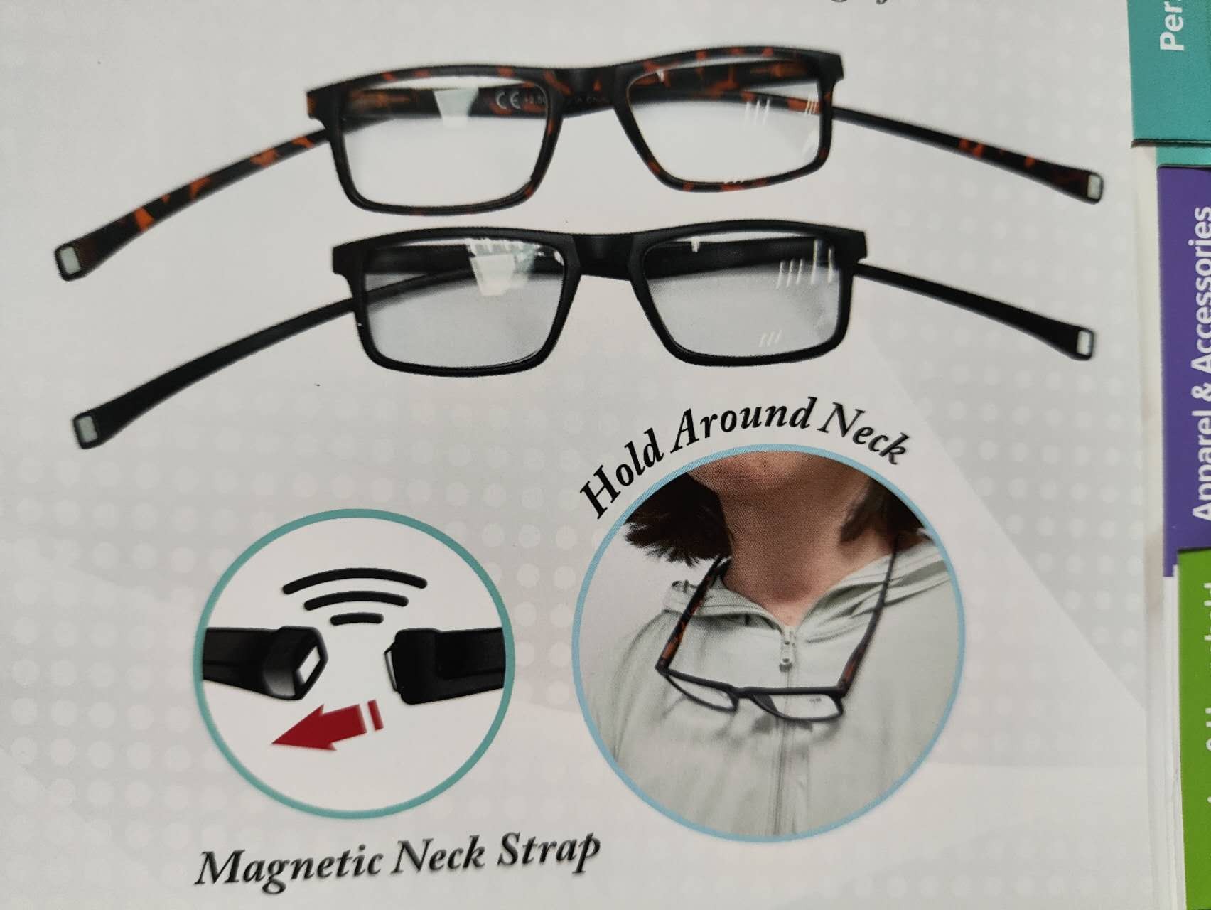 AE0892, Reading Glasses Magnetic With Pouch +1.50