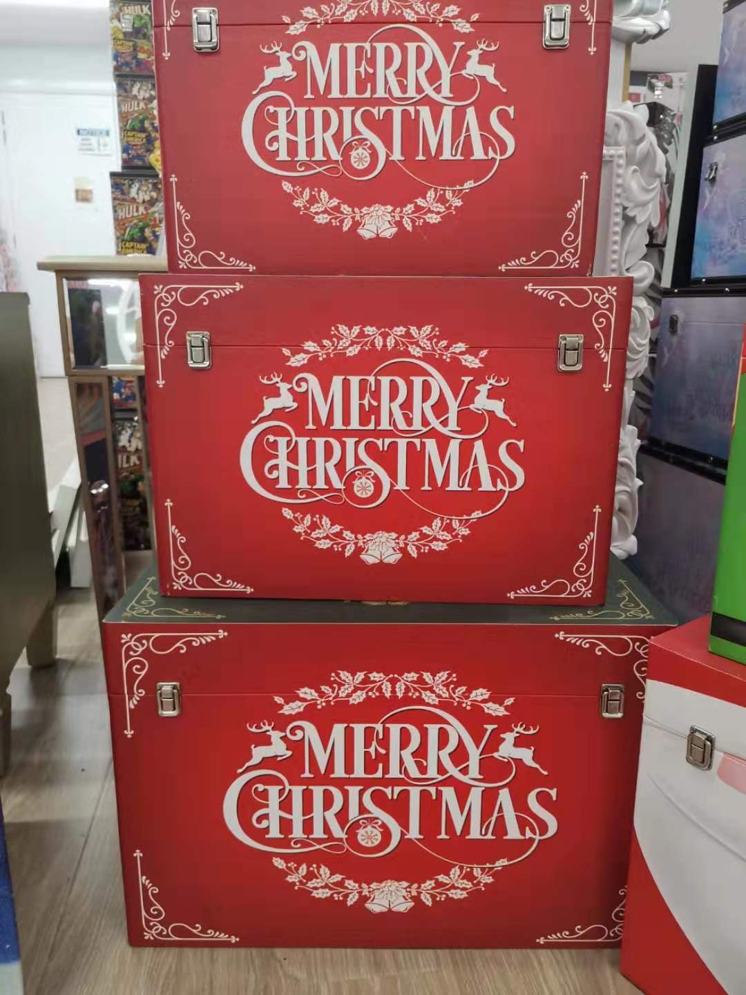 JV3831, Trunk Merry Christmas Des Set5