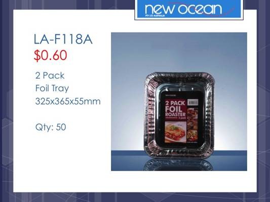 10 pack foil tray 325*365*55mm