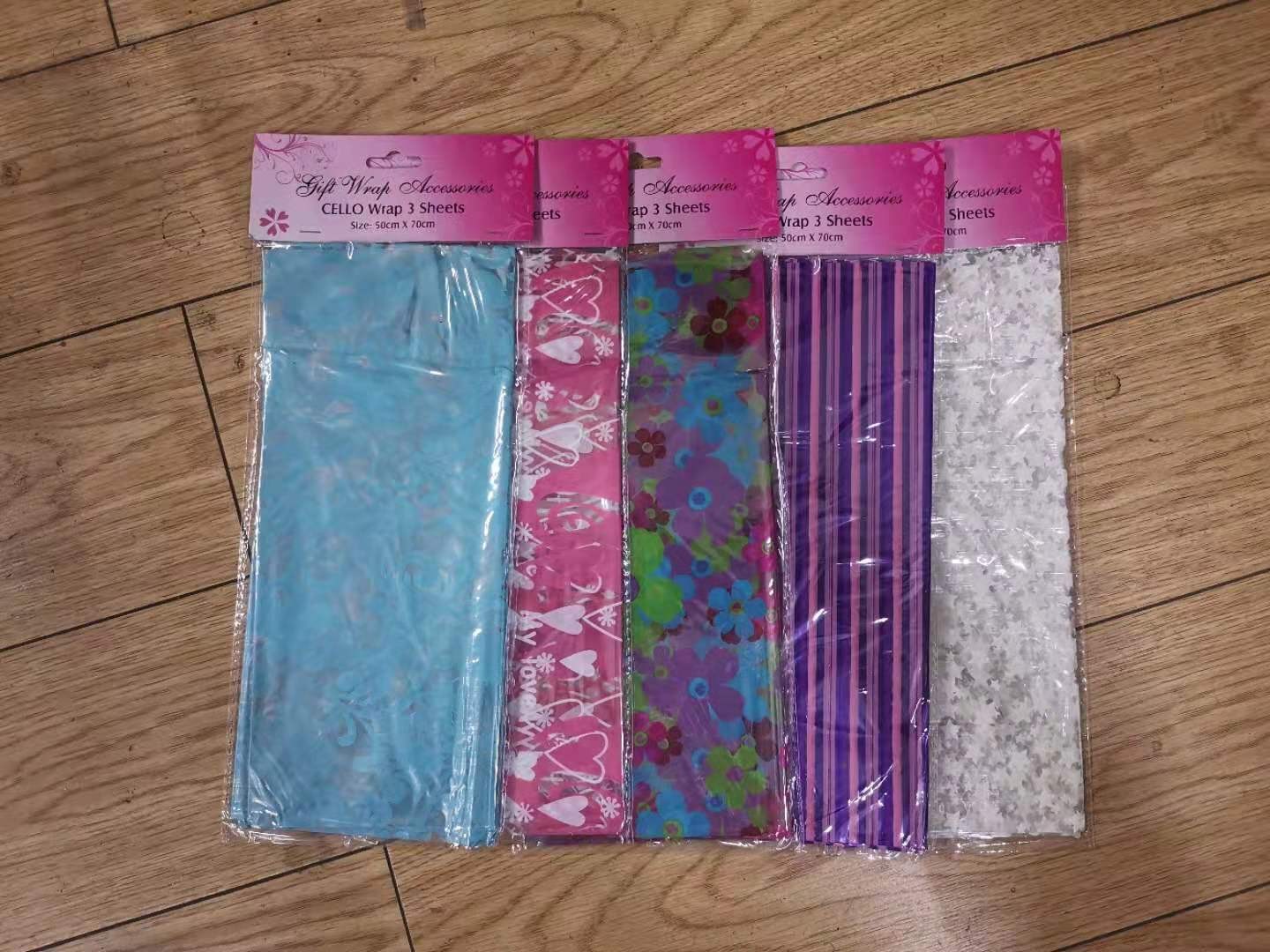 LD02605, patterns tissue wrap 5 sheets 50x75cm