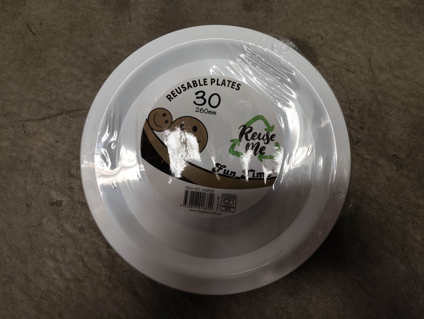 M6925, Reusable Plate 260MM PK30