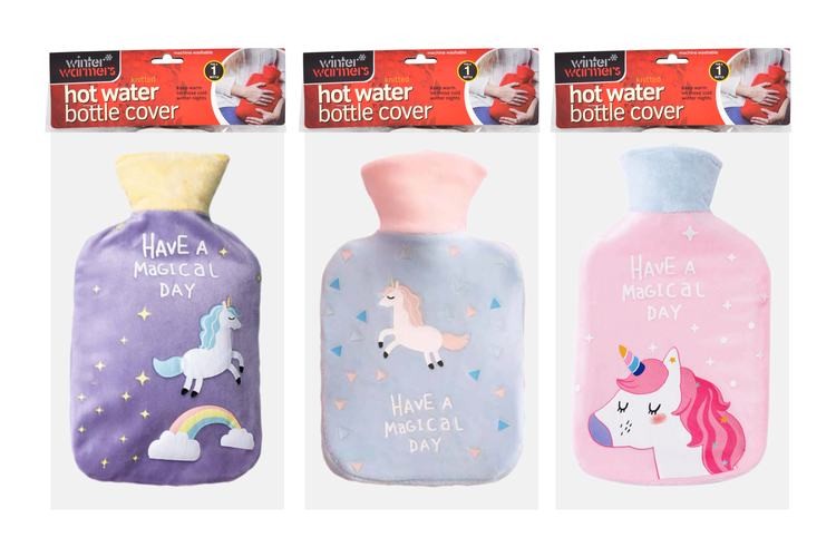 WIN-1339, 1Pce H/Water Bottle Cover Unicorn 1L