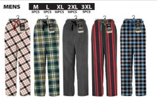 WIN-2426, 1Pce Mens PJ Lounge Pants Sze M-3XL Ser1