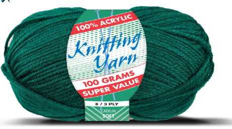 WIN-2684, WIN-2684, Yatsal 100% Acrylic 8-Ply Knitting Yarn 100 g, Cadium