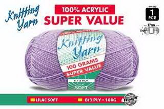 WIN-302, 1Pce Knitting Yarn-8 Ply-100G-Lilac