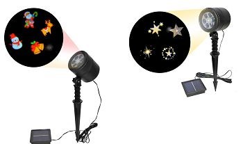 19X33, XB4986, SOLAR LED CHRISTMAS/STARS PROJECTOR 2ASS