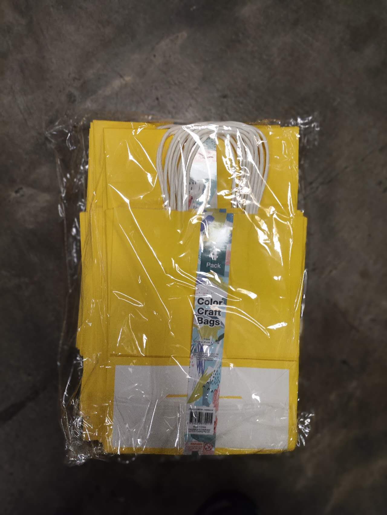 craft bag 4pcs S yellow