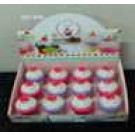 Colored cup cake candle