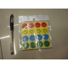 E15L,$1.99,Stickers - Multicoloured Smilies (16pcs/page, 20pgs/pack)