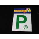 E10Z-L, 28204, green p plate