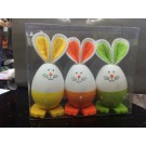 22E4, 43061, Easter deco rabbits 3pcs
