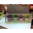 E8M, CLEARANCE, 43086, artifical potted plant 4pc