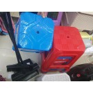 B15L, 56418, plastic stool blue & red 27*46cm