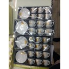B8L, CLEARANCE, cup & dish 12pc set gold