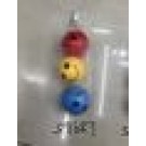 D18L, 57687, stress ball smile face 3pcs 