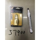 C18L, 57900, Three Dial Combination Padlock