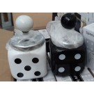 59050, portable ceramics ashetray dice