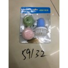 F4M, CLEARANCE, 59132, scourer ball with handle 2pcs