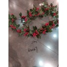 20X18, 62027, Xmas garland red cherry 2m