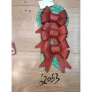 21XE, 62063, Xmas bow 11cm 3pcs