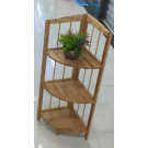 H8M, 62375, wooden traingle rack 3-tier 30*30*90cm