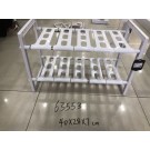 63553, shoe rack 2 tier 40*28*7cm