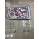 B14M, 63628, serving tray flower L 40*31cm melamine