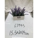 63945, artifilcial potted plant lavender 15.5x6x14cm