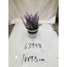 63948, artifilcial potted plant lavender 10*9.5cm