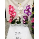 63953, artifilcial potted plant phalaenopsis 40x11cm