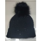 64097, winter beanie pom pom & black splints