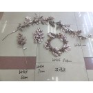 25XH, 64366, Xmas branch rose gold 2m