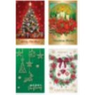 64375 dats, Cards Xmas Box 10 115x177mm Textured Foil Traditional
