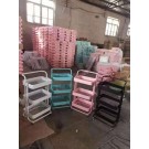 F11Z-L, 64591, metal rack with wheel 3 tier white