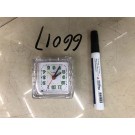 C11Z-L, 66017, alarm clock glow in the dark 6.5*6.5cm