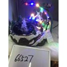 22X34, 66527, Xmas deco train Moon & fountain 25*19*21cm USB & battery