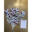 66758, Xmas deco wood candy cane stake