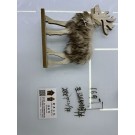 25XE F, 66977, Xmas deco wood reindeer