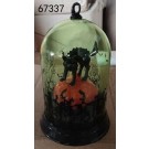 67337, Halloween deco cat on pumpkin