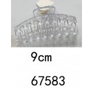 D19M, 67583, Hair Clip 9cm Clear
