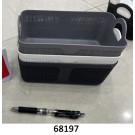 F3L, 68197, Organiser Basket 20*11.5*9cm Black/White/Grey