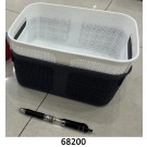 F3L, 68200, Organizer Basket Black/White/Grey 23*16*10cm
