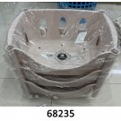 F17H, 68235, Plastic Shelf 4-layer 42*29cm
