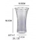 E11H, 68241, Vase Plastic 18.5cm*D10.5cm