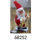 25XA, 68252, Xmas Santa Toy With Battery Skateboard 30cm