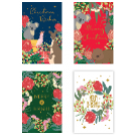 23X38, Cards Xmas Box 10 Textured Foil Aus Native Design