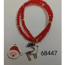 24XH, C12L, 68447, Xmas Bracelet Santa/Reindeer