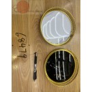 F17L, 68479, Tray Gold Edge Round 20cm