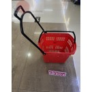 I2M, 68504, Roller Shopping Basket Red 45L