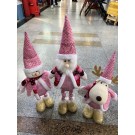 25X22, 68803, Xmas Doll 43cm Telescopic Leg Sequin